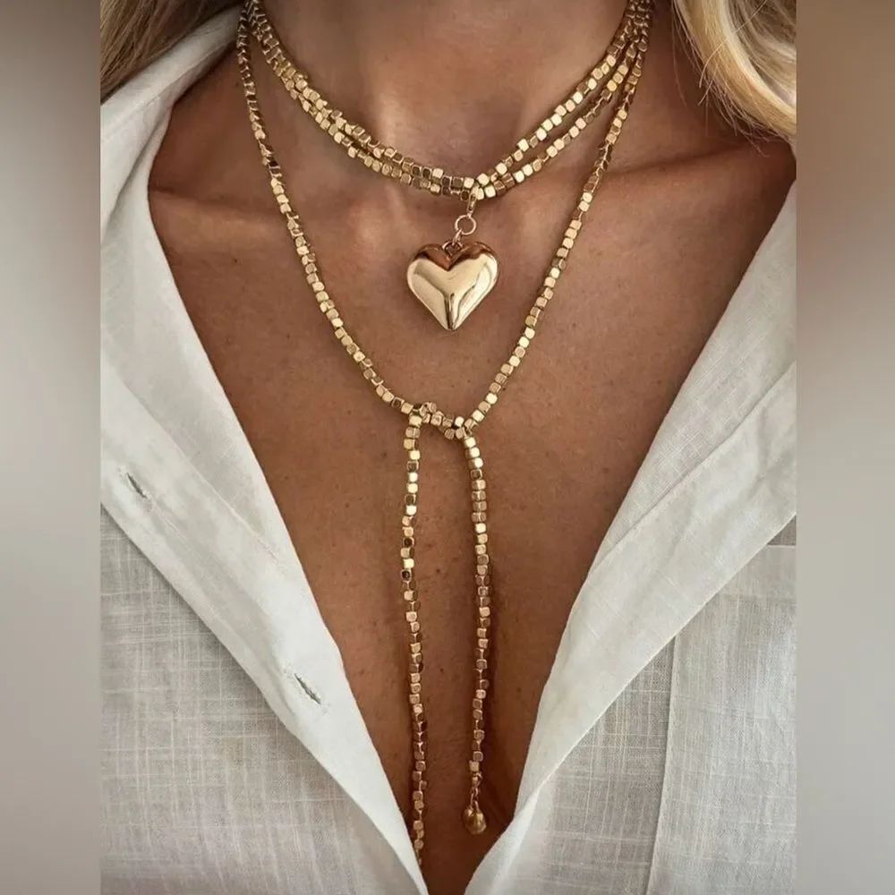 Wrap heart Necklace #2042